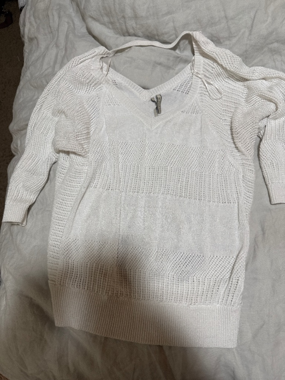 White Knit Top - Guess — NWOT